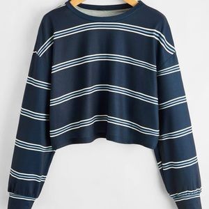 ROMWE STIPED PRINT TEE